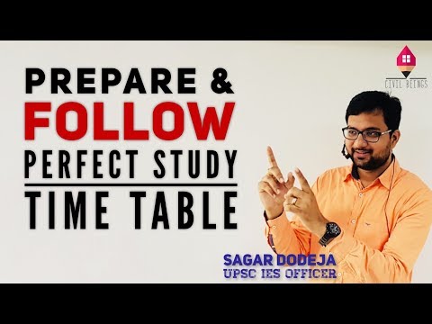 How to Make & FOLLOW a Study Time Table | Toppers Study plan, tips and tricks by IES Officer