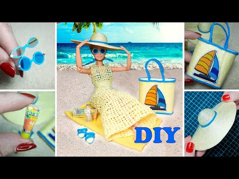 DIY How to make… Create summer accessories for the doll. #summertime #dollaccessories