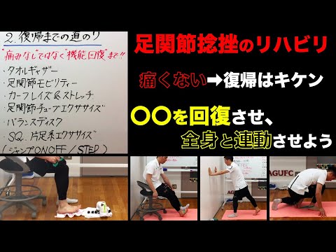 【受傷件数No.1】捻挫をしたらこの動画を見よ！捻挫のリハビリのポイント！