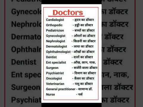 Type of Doctor Name #doctor #doctors #doctorstatus #shortsvideo