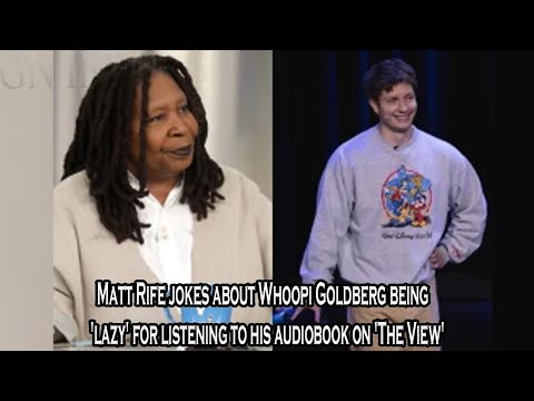 Matt Rife jokes about Whoopi Goldberg being 'lazy' for listening to his audiobook on 'The View'