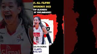 PVl update Top Blockers End of Preliminaries #pvl2023 #theheartofvolleyball