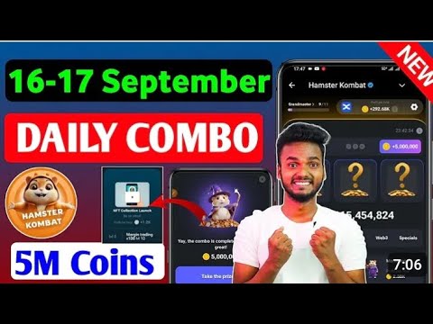 17 September Daily Combo | Hamster Kombat Daily Combo Today | 17 September Daily Combo