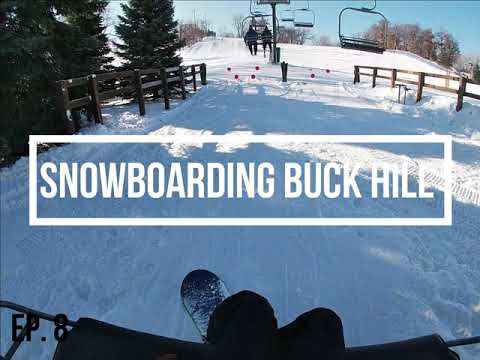 Snowboarding at Buck Hill