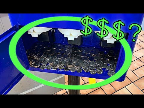 This Bulk Vending Machine Was LOADED With Quarters!