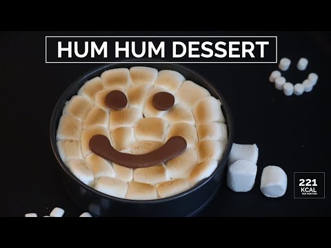 Marshmallow 3 ingredients dessert - HUM HUM dessert fast and easy -  حلوى بثلاث مكونات - حلوى هم هم