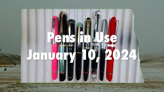 Pens in Use - January 10, 2025