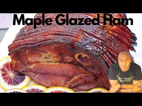 How To Make Maple Glazed HAM with Cherry Pineapple Sauce | Glazed Ham Recipe