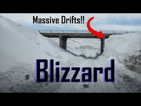 HUGE WYOMING BLIZZARD-Stuck at Truck Stop for 4 Days!!