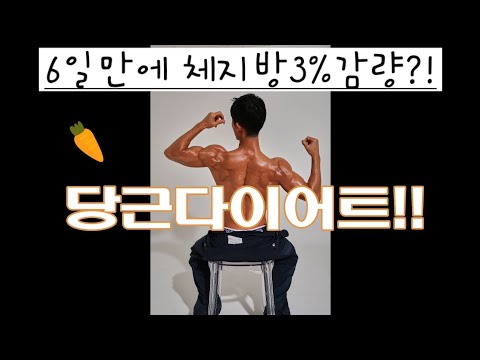 당근다이어트 일주일 결과!