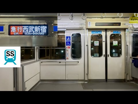 【走行音 • 機器更新後】西武新宿線 6000系6101F（ステンレス • 1次車）「三菱フルSiC-VVVF＋かご形三相誘導電動機」花小金井〜鷺ノ宮 区間（急行 西武新宿 行）