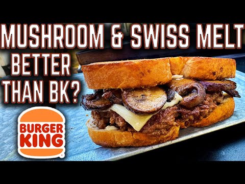 SECRET TO THE PERFECT PATTY MELT ON THE GRIDDLE! BETTER THAN BURGER KING MUSHROOM & SWISS MELT