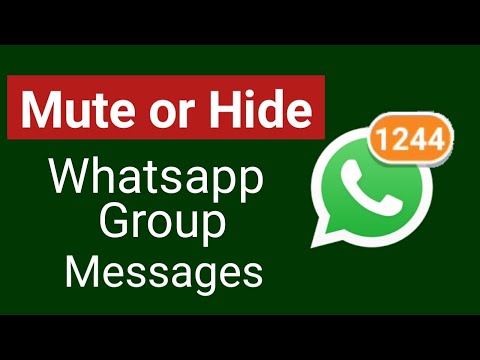 How to Mute or Hide WhatsApp Group Messages on Android!! 🔇