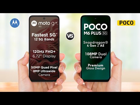 Moto G35 5g vs Poco M6 Plus 5g || Full Comparison