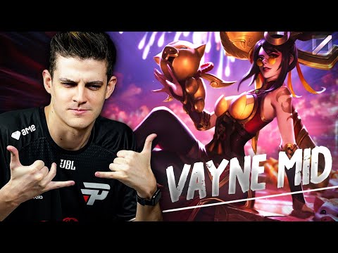 Meu chat me FEZ JOGAR de VAYNE MID! 🦇