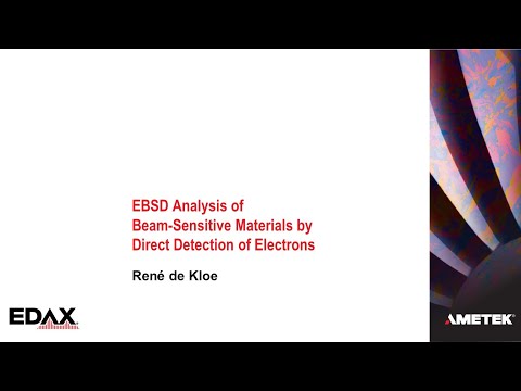 EBSD Analysis of Beam Sensitive Materials by Direct Detection