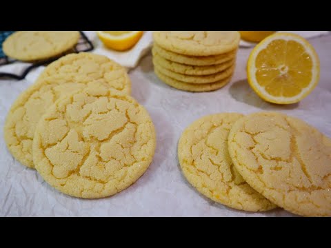 Easy Lemon Sugar Cookies | Soft and Chewy | No Mixer Needed!