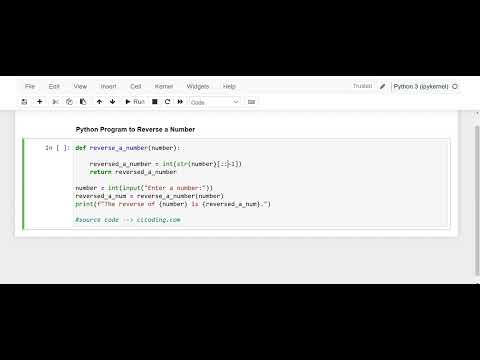 Day 29: Python Program to Reverse of a Number