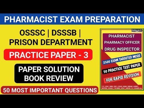 Pharmacist exam preparation | Practice paper - 3 Pharma bullet book review