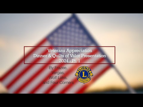 Veterans Appreciation Dinner Pt 1