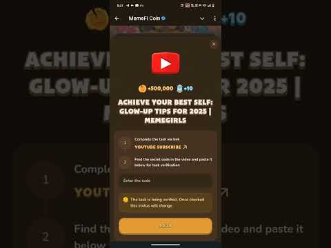 Achieve Your Best Self: Glow-Up Tips for 2025 | MemeGirls | Memefi New Video Code Today