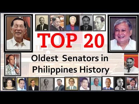 TOP 20 Oldest Senators in Philippine History