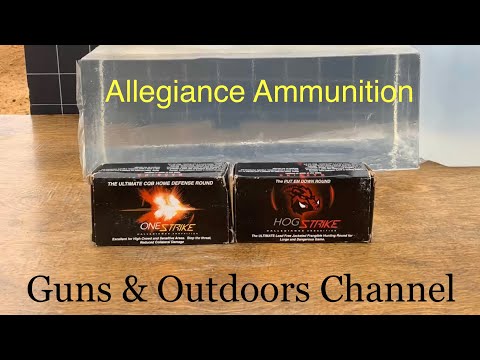 Allegiance Ammo- Gel Block Test