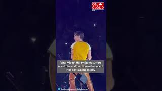 Viral Video: Harry Styles suffers wardrobe malfunction mid-concert, rips pants accidentally