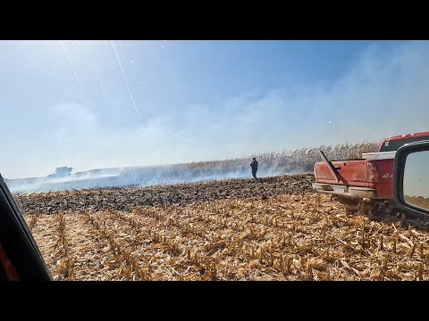 Unharvested Corn Field Fire!!! Ep. 7