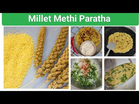 Layered Methi Millet Paratha #healthy #milletrecipes #winterspecial #tasty