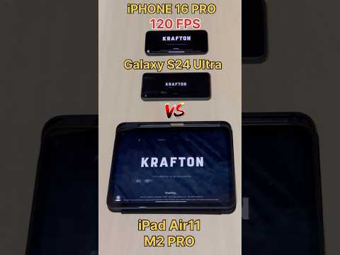 iPHONE 16 PRO😈 Vs S24 Ultra☠️Vs ipad Air 11💩- BGMI speed test #iphone16 #shorts #bgmi