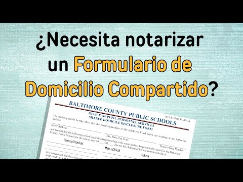 Legalice sus formularios de domicilio compartido en BCPL