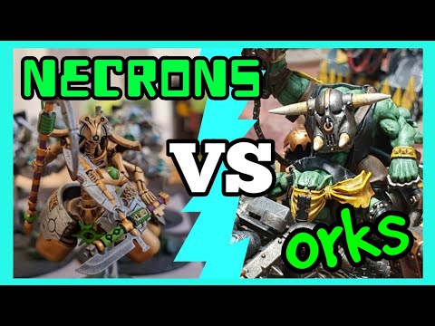 Orks vs Necrons 1000 Point Battle Report 40k 10th Edition Featuring IDICBeer