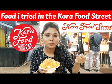 Food tried in Kora Food Street in Anna Nagar | Food Review Tamil | Chennai Food Street தமிழ் #foodie