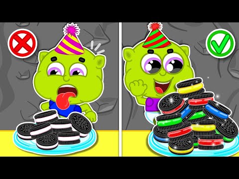 LionET | Tasty Rainbow Cookies with Gummy Bears vs Ordinary Cookies  | Cartoon for Kids