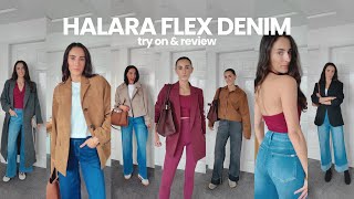 HALARA HAUL 💕 FLEX DENIM TRY ON | JEANS | LEGGINGS REVIEW | ACTIVEWEAR | NEW IN AUTUMN STYLE 2024