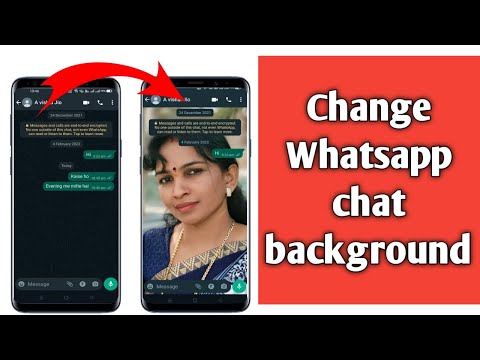 How to change whatsapp chat background