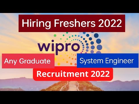 Wipro Hiring Freshers 2022 | System Engineer | Salary 4.5 LPA 🔥| Any Graduate