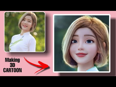 3D Cartoon ပုံအလွယ်ကူဆုံးလုပ်နည်း| How to make 3D Cartoon photo with Voila and Remini?