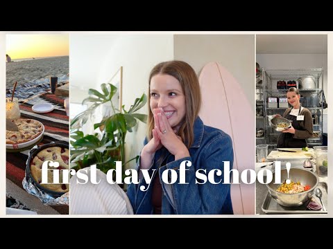 VLOG: first day of culinary classes + a weekend alone!