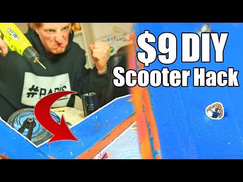 Best Grip for a Scooter Deck! How to Install Deck Pins *DIY*