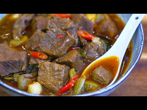 Easy Chinese Braised Beef Recipe (酸菜炖牛肉)