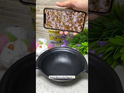 Easiest Way to Make Popcorn using Mobile Phone😰 Indian Food #shorts #youtubeshorts #shortsvideo