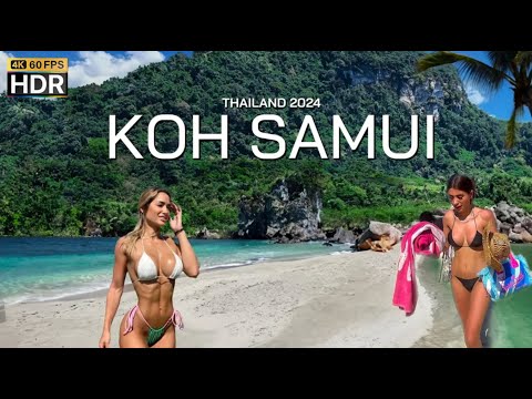 🇹🇭 4K HDR | Walking Koh Samui BEST Island in the World | Thailand 2024 | With Captions