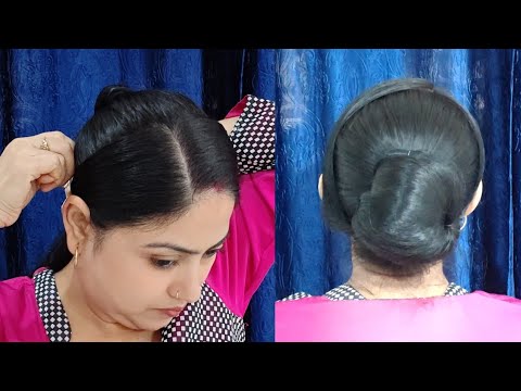 Quick Easy Juda Bun Hairstyles With Lock Pin📍 Beautiful Juda Hairstyles For Long Hair | Hairstyles