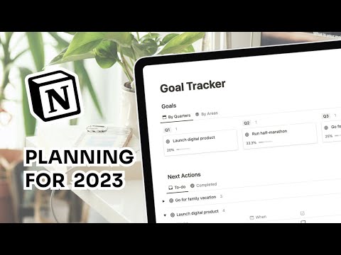 Plan with Me for 2023 in Notion | Goal Setting Template