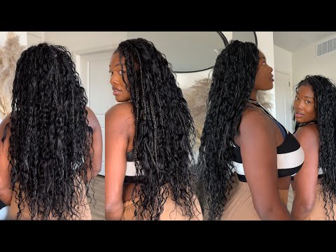 HOW TO: BOHO KNOTLESS BRAIDS TUTORIAL*CROCHET METHOD*| HUMAN HAIR Ft. HOTBRAIDS #protectivestyles