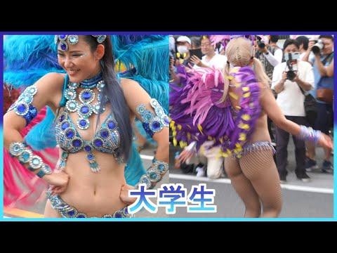 4K ウニアン 美人 女子大生 サンバ たたら祭り 2024 Samba Japanes 삼바 桑巴舞