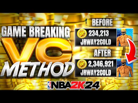 *NEW* NBA 2K24 GAME BREAKING VC GLITCH! 500K FOR FREE! HOW TO GET VC FAST! VC GLITCH 2K24!