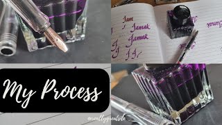 How I Do a Name Request video | #namerequestedcalligraphy